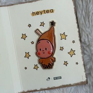 Pop Mart Heytea Enamel Pin